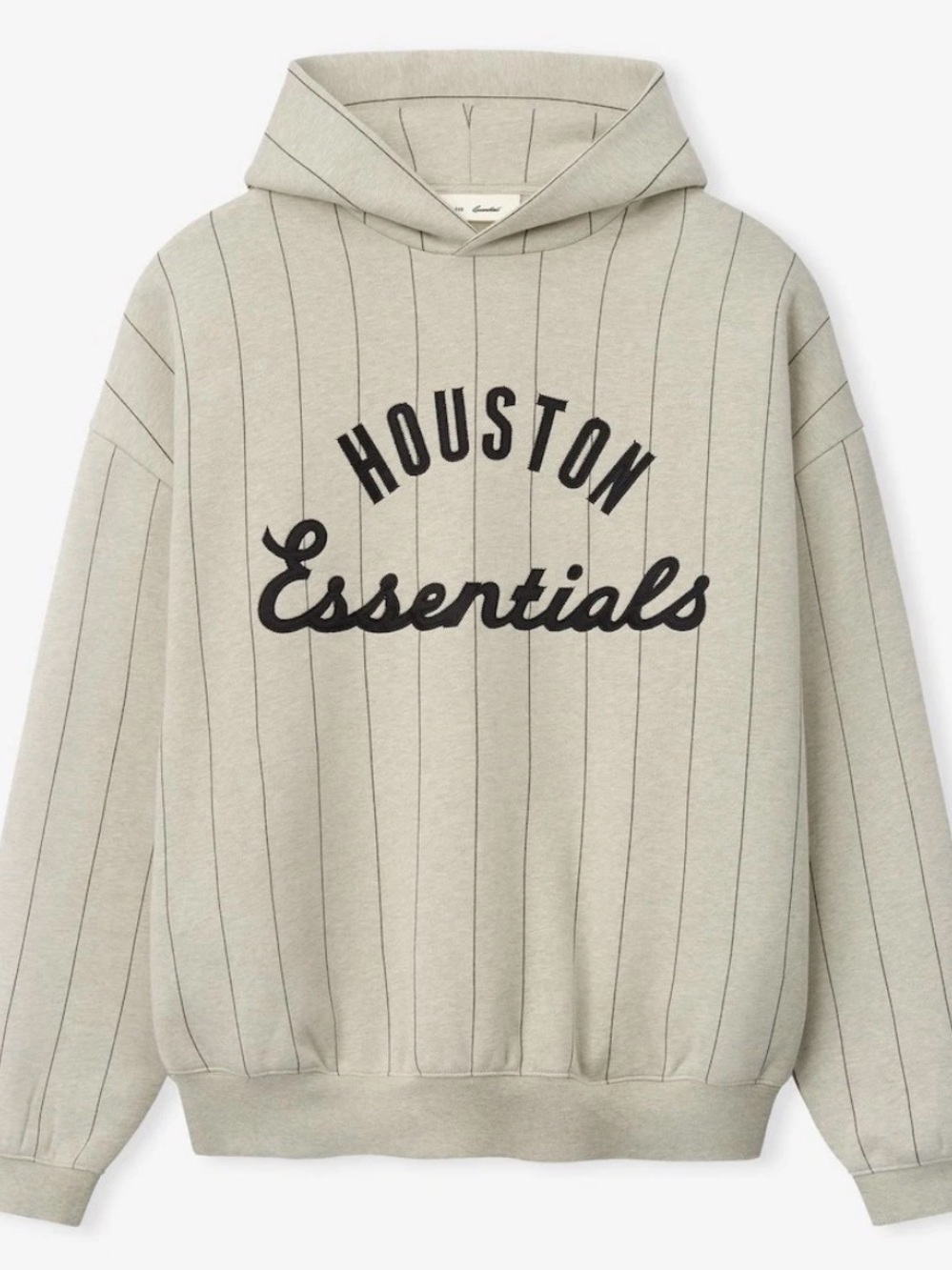 Fear of God Essentials Houston Pinstripe Hoodie - Cream